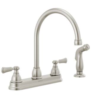 Peerless Elmhurst® P2865LF-SS Two-Handle Kitchen Faucet with Spray in Stainless