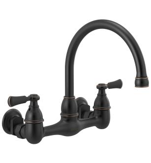 Peerless Elmhurst® P2765LF-OB Two-handle wall-mount kitchen faucet in Oil Rubbed Bronze