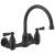 Peerless Elmhurst® P2765LF-OB Two-handle wall-mount kitchen faucet in Oil Rubbed Bronze