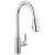 Peerless Flute™ P7912LF Single Handle Pulldown Kitchen Faucet Three Hole Deck Mount in Chrome