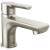 Peerless Flute™ P1512LF-BN Single Top Handle Lavatory Faucet Three Hole Deck Mount in Brushed Nickel