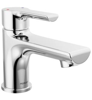 Peerless Flute™ P1512LF-M-0.5 Single Top Handle Lavatory Faucet Three Hole Deck Mount in Chrome