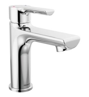 Peerless Flute™ P1513LF Single Top Handle Lavatory Faucet Three Hole Deck Mount in Chrome