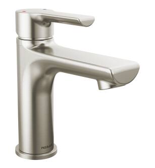 Peerless Flute™ P1513LF-BN Single Top Handle Lavatory Faucet Three Hole Deck Mount in Brushed Nickel
