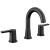 Peerless Flute™ P3512LF-BL Two Handle Widespread Lavatory Faucet in Matte Black