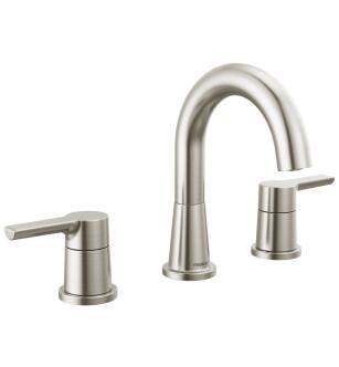 Peerless Flute™ P3512LF-BN Two Handle Widespread Lavatory Faucet in Brushed Nickel