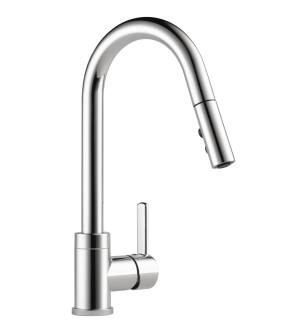 Peerless Precept® P188152LF Single Handle Pull-Down Kitchen Faucet Three Hole Deck Mount in Chrome