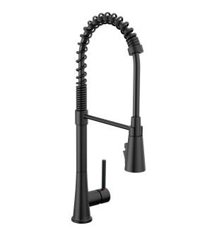 Peerless Precept® P7948LF-BL Single-Handle Commerical Kitchen Faucet Three Hole Deck Mount in Matte Black