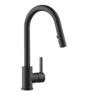 Peerless Precept® P7946LF-BL Single-Handle Pull-Down Kitchen Faucet Three Hole Deck Mount in Matte Black