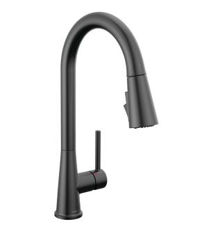 Peerless Precept® P7947LF-BL Single-Handle Pull-Down Kitchen Faucet Three Hole Deck Mount in Matte Black