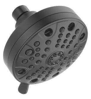 Peerless Universal Showering Components 76549BL 5-Setting Shower Head in Matte Black