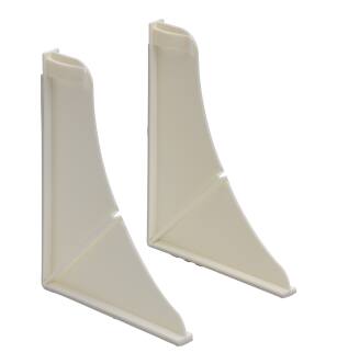 Peerless Universal Showering Components 76814WH Splash Guards - Shower in White