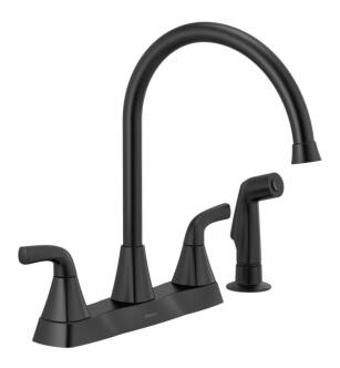 Peerless Parkwood® P2835LF-BL Two Handle Kitchen Faucet in Matte Black