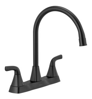 Peerless Parkwood® P2935LF-BL Two Handle Kitchen Faucet in Matte Black