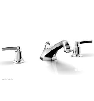 Phylrich 501-41/026 Hex Modern 9 1/2" Two Lever Handle Widespread/Deck Mounted Roman Tub Faucet in Chrome