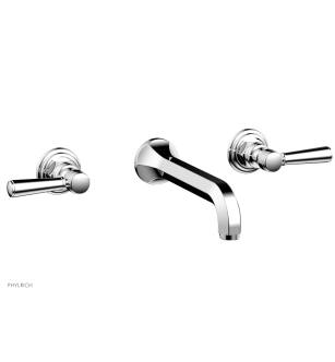 Phylrich 500-57/026 Hex Traditional 8 1/4" Two Lever Handle Widespread/Wall Mount Roman Tub Faucet in Chrome