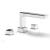 Phylrich 290-43/026 Mix 10 1/4" Two Cube Handle Widespread/Deck Mounted Roman Tub Faucet in Chrome