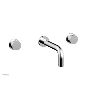 Phylrich 230-56/026 Basic II 8" Two Knurled Handle Widespread/Wall Mount Roman Tub Faucet in Chrome