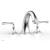 Phylrich 207-40/026 Beaded 9" Two Lever Handle Widespread/Deck Mounted Roman Tub Faucet in Chrome