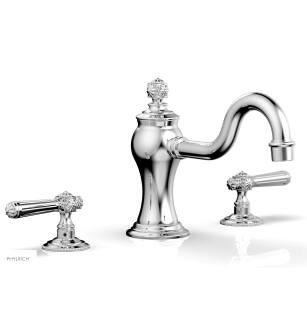Phylrich 162-41/026 Marvelle 9" Two Lever Handle Widespread/Deck Mounted Roman Tub Faucet in Chrome