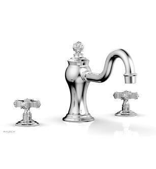 Phylrich 162-40/026 Marvelle 9" Two Cross Handle Widespread/Deck Mounted Roman Tub Faucet in Chrome
