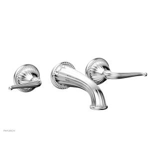 Phylrich K1141/026 Georgian & Barcelona 8 3/8" Two Lever Handle Widespread/Wall Mount Roman Tub Faucet in Chrome