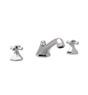 Phylrich K1171V/026 Le Verre & La Crosse 12" Two Cross Handle Widespread/Deck Mounted Roman Tub Faucet in Chrome