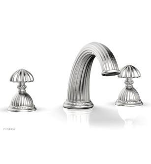 Phylrich K1361P/26D Georgian & Barcelona 12" Two Round Handle Widespread/Deck Mounted Roman Tub Faucet in Chrome
