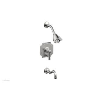 Phylrich 161-30/26D Henri Lever Handle Pressure Balance Tub and Shower Set with Scalloped Trim in Chrome