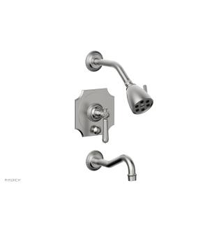 Phylrich 162-27/26D Marvelle Lever Handle Pressure Balance Tub and Shower Set in Chrome