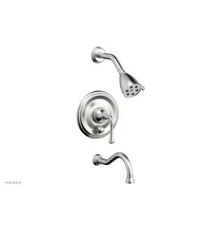 Phylrich 208-26/26D Coined Lever Handle Pressure Balance Tub and Shower Set in Chrome