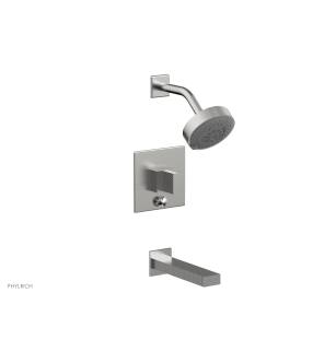 Phylrich 291-26/26D Stria Blade Handle Pressure Balance Tub and Shower Set in Chrome