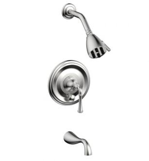 Phylrich DPB2205 3Ring Straight Handle Pressure Balance Tub and Shower Set