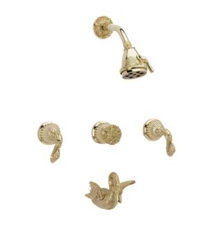 Phylrich K2123 Swan Thermostatic Tub and Shower Set in Chrome