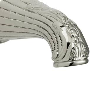 Phylrich K2180 Louis XIV Cut Crystal Handle Thermostatic Tub and Shower Set in Chrome