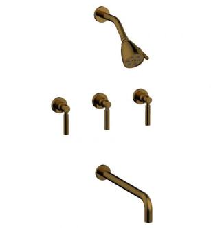 Phylrich D2130 Basic Lever Handles Thermostatic Tub and Shower Set