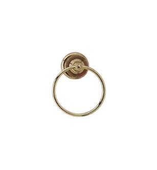 Phylrich KSB40 Regent 6 1/8" Wall Mount Montaione Brown Onyx Towel Ring