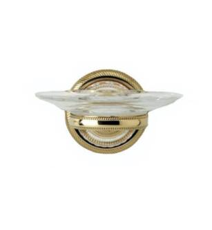 Phylrich KE25 Louis XIV Cut Crystal 3 1/4" Wall Mount Soap Dish