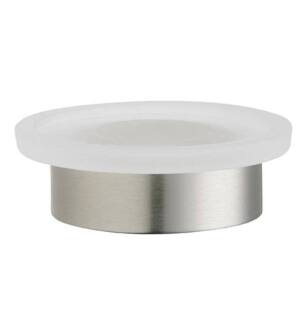 Phylrich DB20 Basic 4 3/8" Deck Mounted Frosted Glass Soap Dish