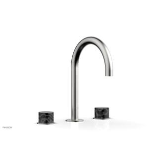 Phylrich 230-03/26D Basic II 6 1/2" Double Marble Handle Widespread Bathroom Sink Faucet in Chrome