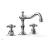 Phylrich 161-01/26D Henri 8 5/8" Double Cross Handle Widespread Bathroom Sink Faucet in Chrome