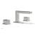 Phylrich 290L-04/26D Mix 5 1/2" Double Cube Handle Widespread Bathroom Sink Faucet in Chrome