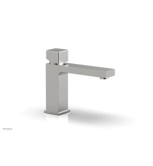 Phylrich 290L-08/26D Mix 5 1/2" Single Hole Bathroom Sink Faucet with Cube Handle in Chrome