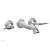 Phylrich WL144/26D Baroque 10 1/4" Double Lever Handle Wall Mount Bathroom Sink Faucet in Chrome