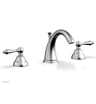Phylrich D200/26D Revere & Savannah 6 1/4" Double Straight Handle Widespread Bathroom Sink Faucet in Chrome