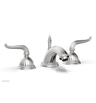 Phylrich K141/26D Georgian & Barcelona 6 7/8" Double Lever Handle Widespread Bathroom Sink Faucet in Chrome