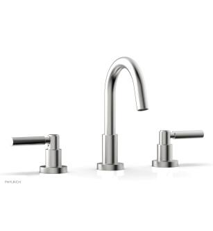 Phylrich D131/26D Basic 7 1/4" Double Lever Handle Widespread Bathroom Sink Faucet with Medium Spout in Chrome