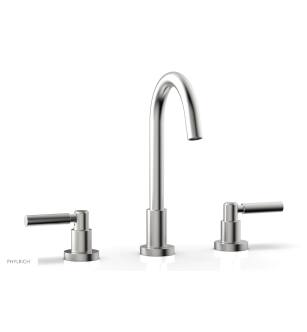 Phylrich D130/26D Basic 7 1/4" Double Lever Handle Widespread Bathroom Sink Faucet with High Spout in Chrome