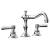 Phylrich 161-02/026 Henri 8 5/8" Double Lever Handle Widespread Bathroom Sink Faucet in Chrome