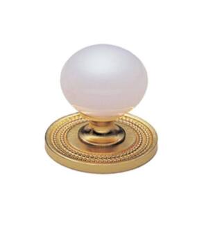 Phylrich K93 Regent/Versailles 1 3/8" Pink Onyx Round Shaped Cabinet Knob in Chrome